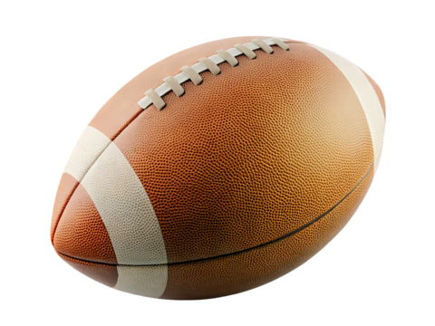 a rugby ball classic rugby ball isolated on white background PNG ,AI GENERATED