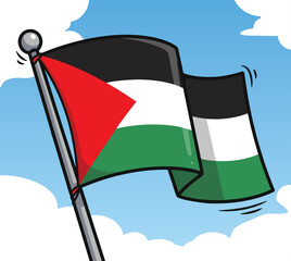 Flag Palestine Vector