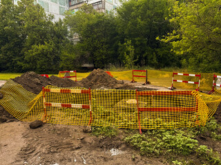 Sewer repair, street repair work