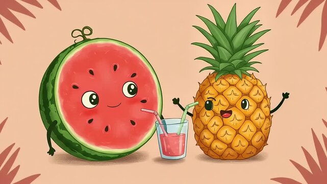 fruit and watermelon