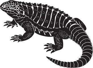 Obraz premium reptile vector design, reptile silhouette, reptile transparent background