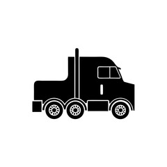 unique Truck silhouette vector silhouette illustration isolated on white background