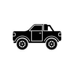 unique Truck silhouette vector silhouette illustration isolated on white background