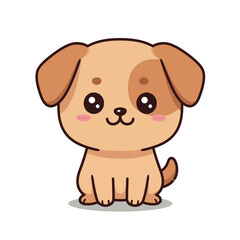Obraz premium Cute Puppy Cartoon Character Vector Illustration 4
