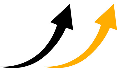 black white green colourfull curve arrow icon on transparent background. flat style. arrow icon for your web site design, logo, app, UI. arrow indicated the direction symbol. curved arrow sign