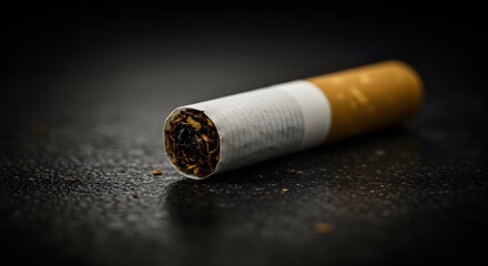 cigarette on the floor closeup