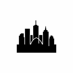 Obraz premium unique City skyline silhouettes vector silhouette illustration isolated on white background