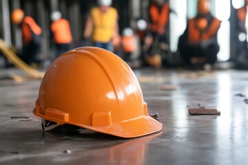 Concept of workplace accident leading to company fines at a construction site
