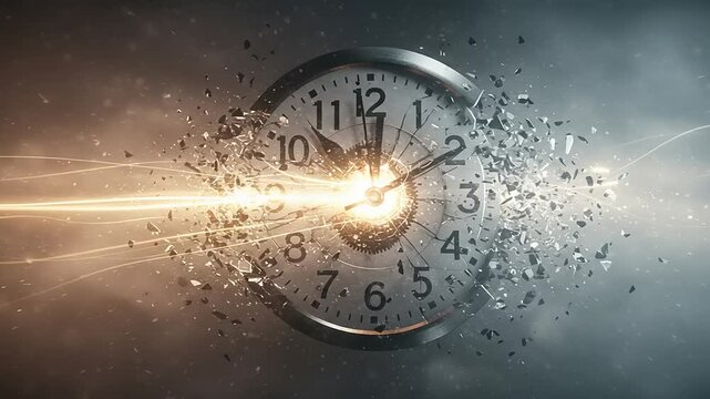 Time shattering clock