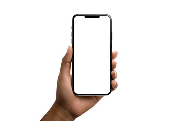 martphone handy cellphone mockup vorlage isolated on white background PNG ,AI GENERATED
