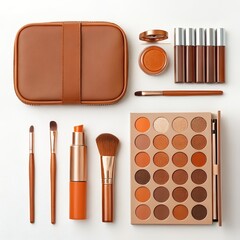 Brown & Orange Makeup