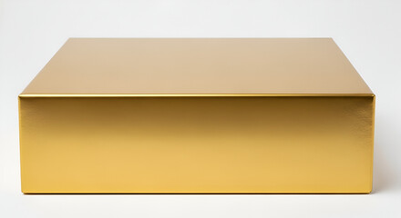 Modern Gold Square Pedestal Display Stand for Products or Awards