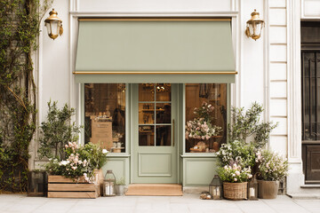 Chinese boutique storefront facade