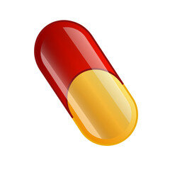 Drugs Pill vector isolated icon. Emoji illustration.