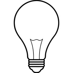 Obraz premium light bulb isolated on white