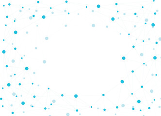 Abstract design of connected dots and lines