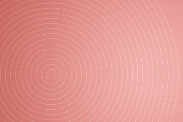 Bean red background with concentric circles from center. Light is coming from bottom right