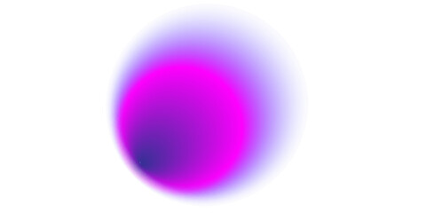 Gradient blur blob shapes. Colored figures with a soft gradation from bright to transparent. Set of isolated vector elements on a white background.