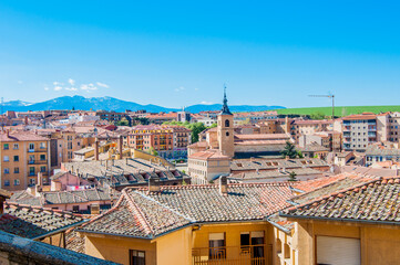 Historic building in the center of a big city