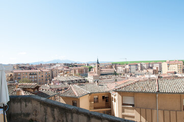 Historic building in the center of a big city