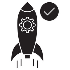 Launch Readliness icon, Ready for Takeoff Ensuring Seamless Launch Execution, From Planning to Launch Mastering Readiness for Success, vector