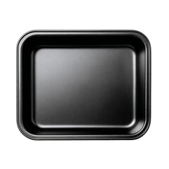 Elegant Tray: An elegant black tray, a simple yet versatile object, perfectly presented, suitable for a variety of uses, such as serving food.