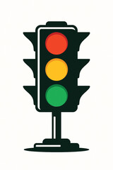 Traffic Light Vector Illustration &ndash; Red, Yellow, Green Signal