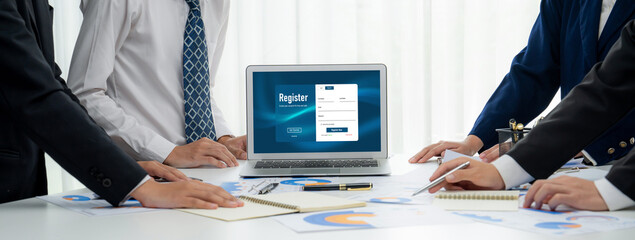 Online registration form for brisk form filling on the internet website