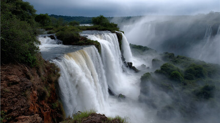 Obraz premium Beautiful waterfall.
