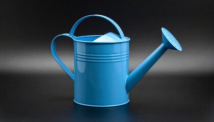 blue watering can