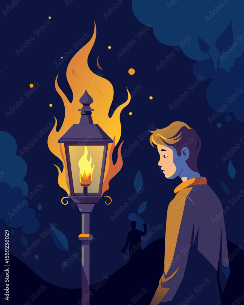Poster the gaslight was like a powerful magnet drawing the heart in with its enchanting flickers only to cr