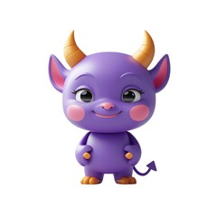 cute adorable blue ghost character