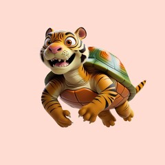 unique character combination of tiger and turtle