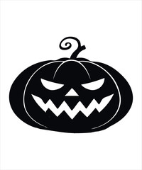 Halloween Pumpkin Icon Vector Illustration Design