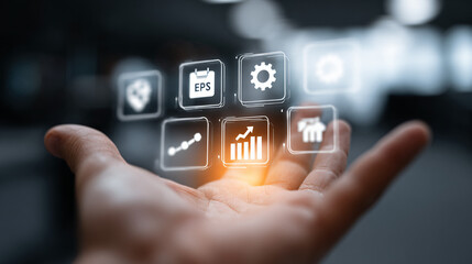 an individual grasping a selection of vibrant floating digital icons representing technology innovation and connectivity showcasing the essence of modern communication and digital transformation