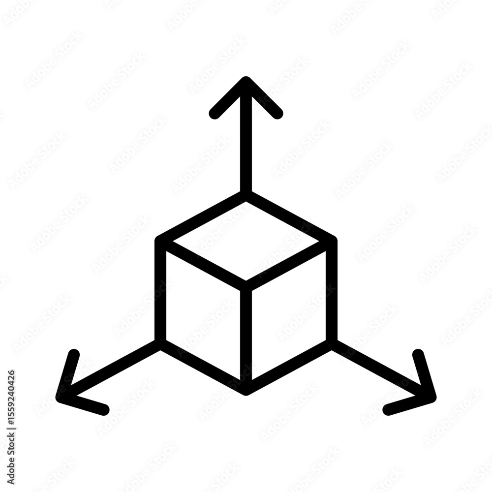 Poster scalability and flexibility concept icon
