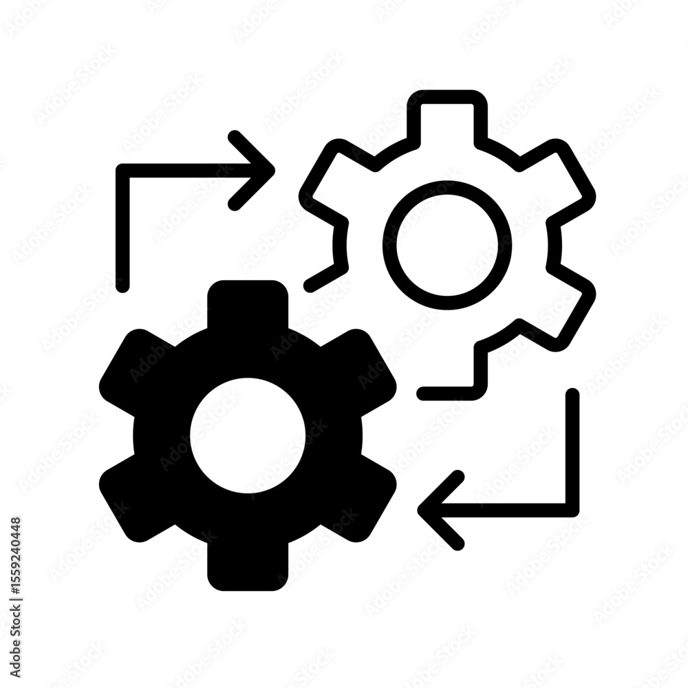 Poster scalability and flexibility concept icon