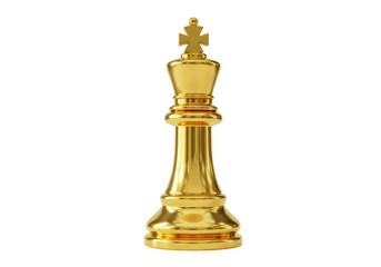 Isolated Golden Chess King, Strategy and Power