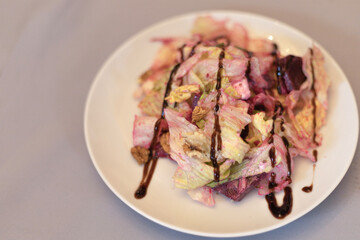 Salad with Beijing cabbage and beets