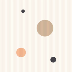 Geometric shape aesthetic modern striped linear minimal element, vector art illustration.