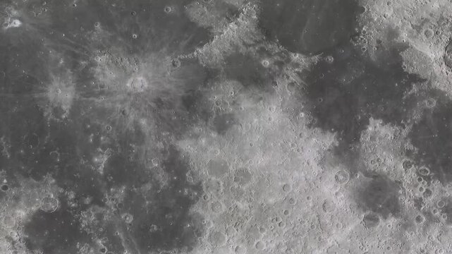 Animation of realistic, 3d Moon icon zoom out concept 4k video.