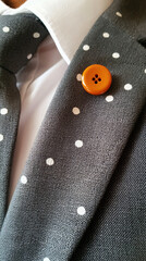 elegant design of a grey polka dot tie featuring a crisp white background showcasing sophisticated style for modern professionals and timeless fashion enthusiasts alike
