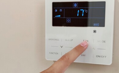 Digital thermostat at home