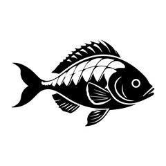 Fish Silhouette Vector – Bold Aquatic Animal Design