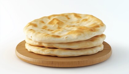 Make Delicious Homemade Pita Bread: A Simple Greek Recipe For Tasty And Healthy Meals, Perfect For Lunch Or Breakfast.