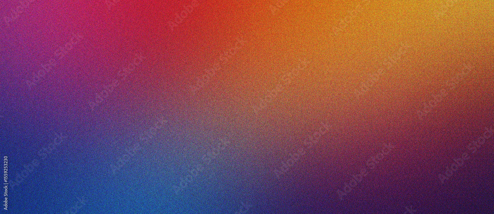 Poster blue, pink and orange gradient noise texture smooth blended surface with a minimal abstract look for