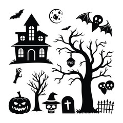 halloween background with pumpkin