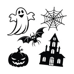 halloween background with haunted house