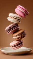 Product photography of french macarons 