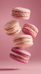 Product photography of french macarons 